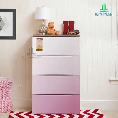 Lemari plastik ODC warna warni 4 Susun