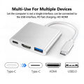 USB Type C To HDMI VGA Adapter Hub 4 in 1 USB3.0 PD Charging Multi 1080P VGA Splitter Converter for MacBook Pro/iPad, HUAWEI Mate 20/30/40 Pro, Samsung Galaxy S22/S8/S9/Note 8 , HDMI Video Adapter Converter. 