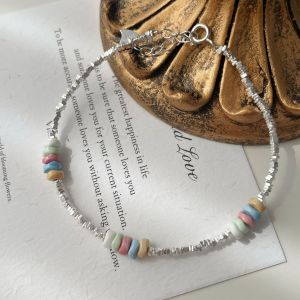 Viviann Original S925 Silver Candy Colored Bracelet Cute Cat Bracelet For Girls Gift New fine 925 Sterling Silver pretty Bracelets for Women Fashion Jewelry Party Wedding Accessories Valentines Day Gifts