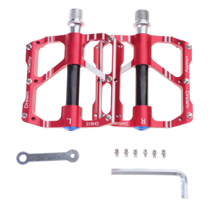 Aluminum Alloy Bicycles Flat Pedals 3 Bearings Cycling Platform Pedals Nonslip Wide Flat Pedals for Road Bike Part