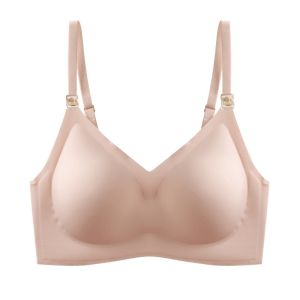 Thin cup vest nursing bra front buckle gathers maternity bra comfortable breastfeeding bra! 34-42