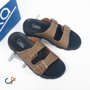 Cloka - Cartuzo - Sandal Pria Casual | Sendal Slide Santai | Sandal Distro