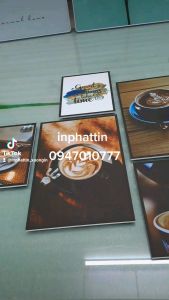 [FREESHIP]Bộ 6 TRANH DÁN TƯỜNG trang trí quán cà phê nhẹ bền tiện lợi chỉ cần dán không cần khoan tường