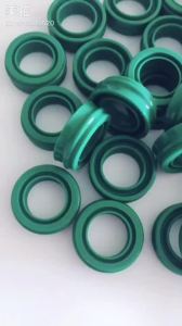 Pneumatic sealing ring for shaft center dual-purpose for dust protection EU-18*28*10.7  green PU  Polyvinyl chloride material   Oil-resistant