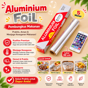 Aluminium Foil Pembungkus Makanan (1S67)