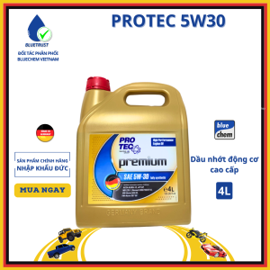 Dầu Nhớt Tổng Hợp Toàn Phần Xe Ô Tô BLUECHEM PROTEC 5W30 API SP/CF– 5W30 PREMIUM FULLY SYNTHETIC PROTEC - 4 Lít