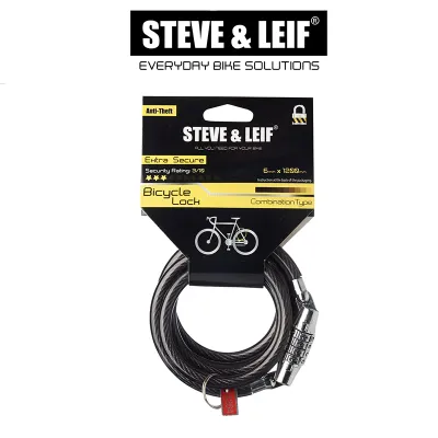 [Steve & Leif] Cosmic Yellow High-Pressure Bicycle/ Bike Floor Pump with Gauge/ Bike Light/ Bike Cable/ Bike Lock