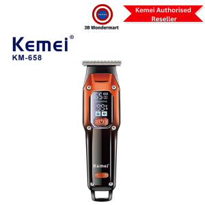 Authorized Distibutor Kemei KM-658 Hair Clipper Professional Barber Hair Trimmer LED Display Haircuts Machine