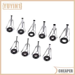 [COD] EHBqna SPORTS 8ชิ้นสแตนเลสเบ็ดตกปลาปลายวงแหวนตาพร้อมชุดซ่อมแหวน