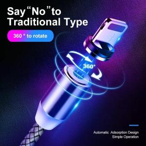 MAGNETIC STRAIGHT 3IN1 KABEL CHARGER ALL TIPE HP