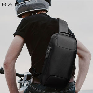 BANGE Chest Bag Anti-thief Men Crossbody Bag Waterproof Shoulder Bags USB Charging Short Trip Travel Pack