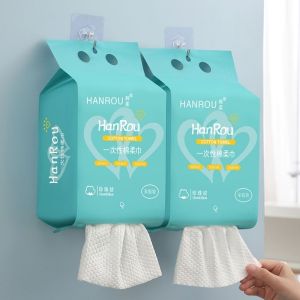 【NANA.1】ผ้าเช็ดหน้าแบบใช้แล้วทิ้ง ทิชชู่เช็ดหน้า ผ้าฝ้าย ผ้าเช็ดหน้า เช็ดเครื่องสำอางค์ แผ่นใหญ่ หนา นุ่ม 100 ชิ้น