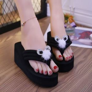 [Free Shipping] Womens Sandals 2026 New Style Height-Increasing Flip-Flop Thick-Soled Wedge Sandals for Petite Women