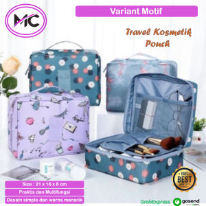 Travel Pouch Bag Organizer Travel Koper Sekat Tas Penyimpanan Kosmetik Korean Style Tas Multifungsi untuk Bepergian