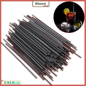 Follow Get New[Bloom Z] 100X Black Plastic Mini Cocktail Straws For Celebration Drinks Party Supplies