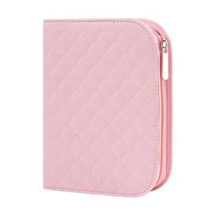 Knitting Needle Case Empty Crochet Hook Case Portable Crochet Hook Organiser Bag with Net Pocket Multiple Elastic Slot