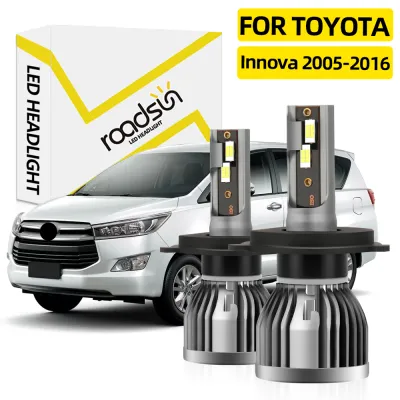 [Toyota] Innova 2005-2016 Car LED Headlight Bulb Hi/Lo Beam Headlamp 6000K White 12000LM Super Bright Lampu Depan Kereta
