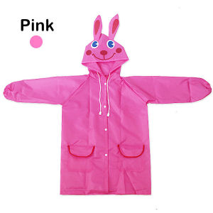 2-10yrs Kids Cartoon Raincoat Poncho PVC Waterproof Boys Girls School Kapote High quality Childrens Rainwear with Pocket & Hat brim