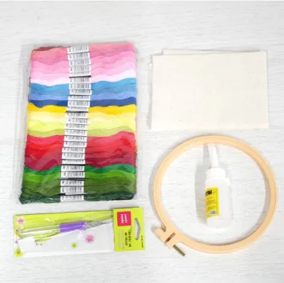 ชุดเซ็ทปัก punch needle ไหม8ply อุปกรณ์ครบชุดสำหรับมือใหม่