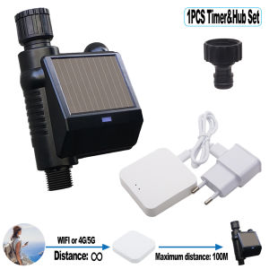 ZIGBEE WIFI Garden Solar Energy Watering Timer Ball Valve Sprinkler Drip Irrigation System Water Controller TUYA Smart Life