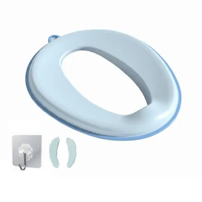 Non-Slip Childrens Toilet Seat Splash Proof Portable Design Potty Training Seat Cover Universal Fit with Hanging Hook Children Potty Chair Pad Toilet Training