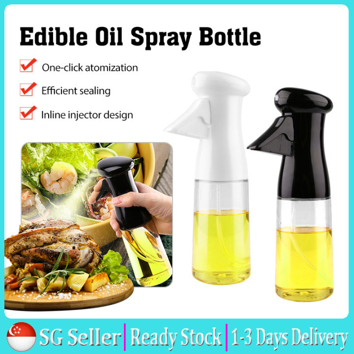 [NEW] 210ml Oil Sprayer Kitchen Oil Spray Bottle Cooking Baking Vinegar ...