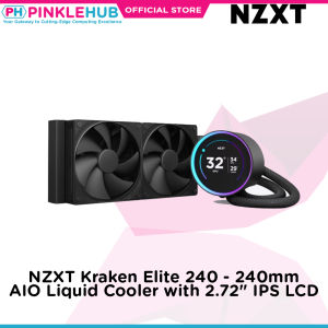 PinkleHub | NZXT Kraken Elite 240 - 240mm AIO Liquid Cooler with 2.72" IPS LCD