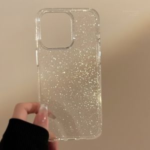 HBESTY New Luxury Bling Glitter Clear Case For iPhone 16 15 14 13 12 11 Pro Max Mini X XR XS Shockproof TPU Transparent Soft Cover