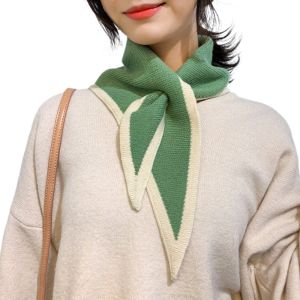LUSIT Đan len Khăn giữ ấm cổ Chống gió Chéo Khăn choàng  Màu sắc đồng nhất Khăn quàng cổ Mùa thu và mùa đông