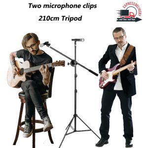 [COOLBAR]ขาตั้งไมค์เวทีไมโครโฟนขาตั้งกล้องมืออาชีพปรับสวิงบูมชั้นหดผู้ถือคาราโอเกะพร้อม2คลิป