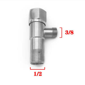 KOVEX Heavy Duty 304 Stainless Steel Kitchen Bathroom Angle Valve(One Way / Two Way)【COD】
