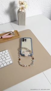 iFace Hello and Friends Beaded Wristlet Universal Charm Strap [Latte Bear Series] – Cute Wrist Strap for Cell Phone Camera Keys AirPods