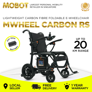 MOBOT SG OFFICIAL | MWheel Carbon RS Motorised Electric Wheelchair | Carbon Fiber | Lightweight