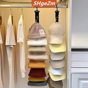 [COD] SHgeZm Mũ bóng chày lưu trữ Organizer với tám Clip treo tường cap chủ Closet lưu trữ Organizer cap Hanger