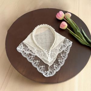 Trendy Store-C1253 Bando Raw Lace Bandana Korean Style / Scarf Head Band Aesthetic Tudung Wanita