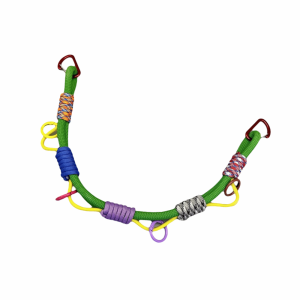 VICENDA Colorful Backpack Extension Lanyard Multi-purpose Multi-hanging Points Outdoor Gear Hanging Cord Hanging Cord Anti-lost Hand Woven Paracord Rope Mountaineering