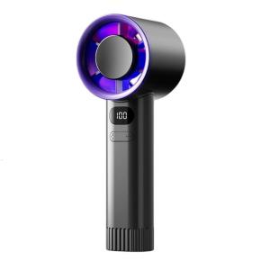 Small Pocket Fan Digital Display Fan Small Fan Cooling Fan Outdoor Fan Table Fan with Large Suitable for Own Use