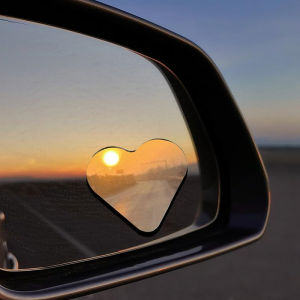 [caichuitan] กระจกมองหลังรูปหัวใจน่ารัก1ชุดกระจกมองข้างสำหรับรถยนต์อุปกรณ์เสริมสำหรับ SUVs