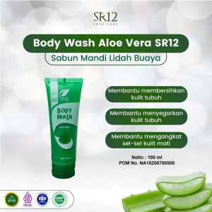 Sabun Mandi Cair Body Wash Aloevera Pemutih Badan & Menyegarkan Kulit Tubuh