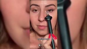 Arcbelle Eyeliner Set Waterproof & No-Skip Silicone Eyeliner Applicator Kit Tool Long With Cream Multi-Purpose Eyeshadow Stencil Make-Up Application Tool Eyeline Brush Guide(Brown pen+black cream)