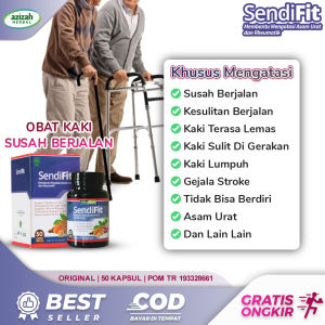 Obat Susah Berjalan Kaki Tidak Bisa Di Gerakan Kaku Lumpuh Gejala Stroke Kram Kesemutan Sulit Berdiri Rematik Asam Urat Kaki Bengkak Tidak Kuat Jalan Terasa Sakit Herbal SendiFit Asli