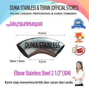Elbow Stainless 2 1/2" (304)