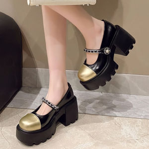 Giày Búp Bê Dành Cho Nữ Đế Cao 8CM L599-2595