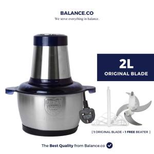 【2 Years Warranty + 3 Pins Plug】 Balance.co Premium Blue Electric Meat Grinder 3L Food Processor Garlic Spices Vegetables Mixer 电动家用绞肉机