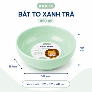 Bát nhựa nguyên sinh cao cấp Inochi Amori chịu nhiệt an toàn cho bé 415ml 850ml