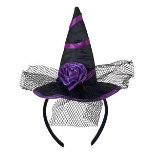 Mysterious Witch Charm Hairband Halloween Theme Hair Decoration With Nonslip Design For Family Costume Fun