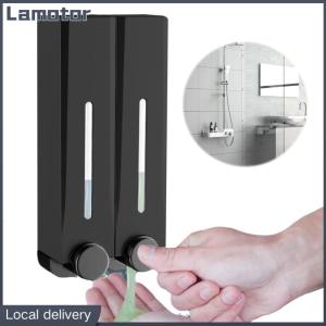 [Vktech] Easy Install Wall-Mounted Shower Soap Dispenser No Drill Waterproof Bathroom Soap Dispenser with Clear Window