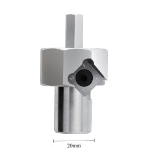 19/20mm Dog Hole Chamfer Reamer Tool Set Deburring Trimmer Drill Bit Shank Dog Holes Polished Finish Tool for Electric Drill