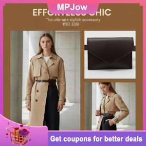 【MPJow】 PU Leather Waist Belt Bag For Women Crossbody Waist Purse Fanny Pack Evening Clutch Mini Handbag Detachable Waist Packs