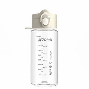 Evorie Tritan Kids Drinking Spout Water Bottle Mug flip cap with lock for 2 - 8 years old 380mL EN14350 certified